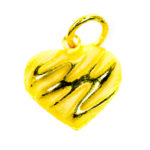 จี้ ทองคำแท้ รูปหัวใจตัดลาย น้ำหนักทอง 1 กรัม